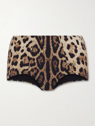 Dolce & Gabbana Slip Bikini Leopardati - Stampa animalier