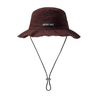 Jacquemus Le Bob Artichaut hoed - unisex - Accessoires - Bruin - Maat: 62 CM Katoen