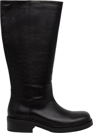 Vagabond Karlie Hoge Laarzen - Dames - Hoge Laarzen - Zwart - 36 EU - Katoen - Schoenen