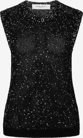 Golden Goose &Auml;rmelloser Pullover mit Paillettenbesatz