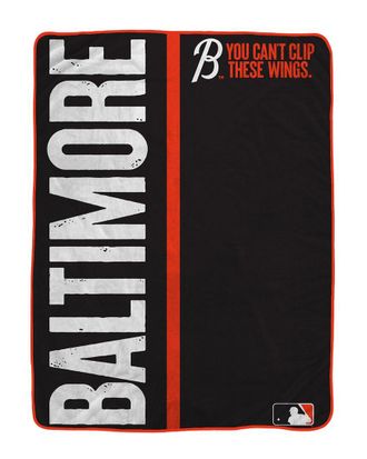 Pegasus Sports Baltimore Orioles Mlb City Connect Oversized Blanket