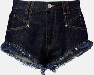 Isabel Marant Shorts di jeans Eneidala a vita alta
