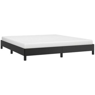 vidaXL Estructura de cama sin colchón cuero sintético negro 180x200 cm vidaXL