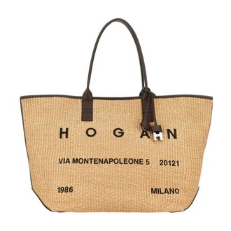 Hogan Tote Bags, female, Beige, Size: ONE SIZE Tote Bags
