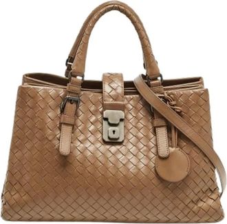 Bottega Veneta Pre-owned Handbags, female, Brown, Size: ONE SIZE Pre-owned Leather Shoulder Bag