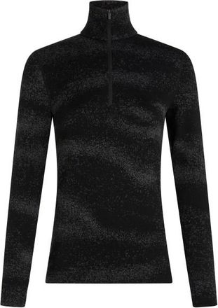 Icebreaker Merino 260 Oasis L/S Half Zip Chillwave Merinounterw&auml;sche f&uuml;r Damen | schwarz