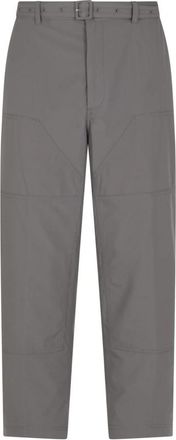 Thom Browne Carpenter Pants with Detachable Belt - Heren - Straight fit broeken - Grijs - L - Katoen - Broeken