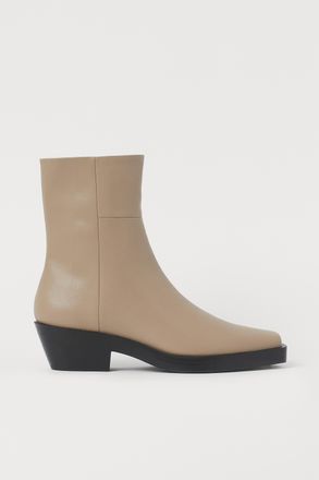 H&M Ankleboots - Beige