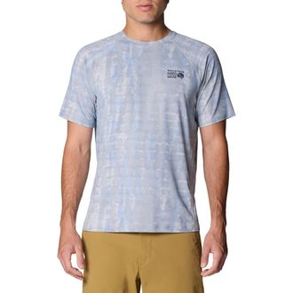 Mountain Hardwear Crater Lake Performance T-Shirt in Glacial Prismatic Print at Nordstrom, Size Xx-Large