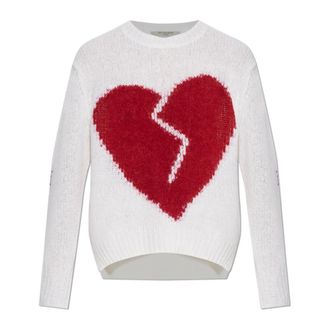 AllSaints Round-neck Knitwear, female, White, Size: XS Pullover Luvheart