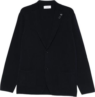 Lardini Wool Jacket - Heren - Blazers - Blauw - L - Wol - Jassen