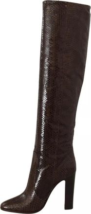 Dolce & Gabbana Brown Exotic Leather Heels High Boots Womens Shoes (Pre-Owned)