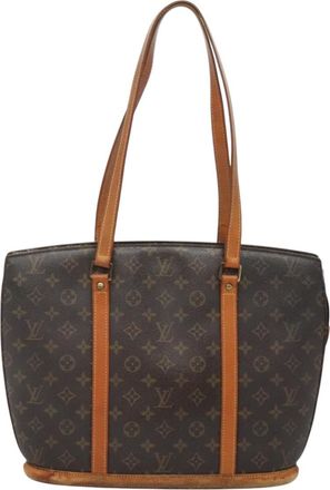 Louis Vuitton Babylone Brown Canvas Shoulder Bag (Pre-Owned)