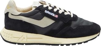 Autry Black Logo Reelwind Sneakers