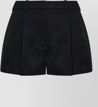 Givenchy wool bermuda shorts front pleats belt loops