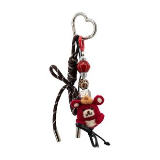 Like Dreams Womens Pippin Bear Bag Charm In Red