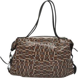 Ferragamo Vintage Handbag Canvas Canvas Handbag (Pre-Owned)