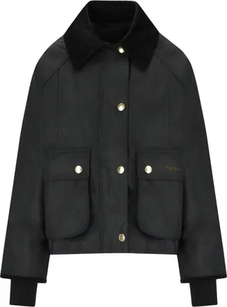 Barbour Beadnell Wachs Schwarz gekrümmte Jacke