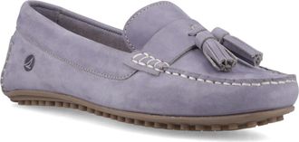 Sperry Top-Sider Salvador Slip On Nubuck Womens Lilac Moccasins Shoes - Size UK 4