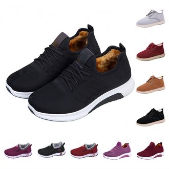 Generic Winter Warm Trainers, Lined Winter Shoes, Womens Non-Slip Ankle Boots, Snow Boots, Outdoor Winter Boots, Autumn Ankle Boots, Lightweight Lace-Up Boots