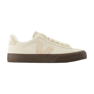 Veja Sneakers, female, Beige, Size: 11 US Bold Leather Sneakers - Neutral Colors