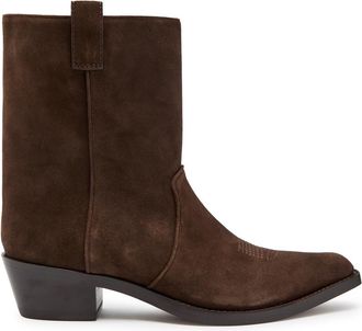 Khaite Clive 35 Suede Ankle Boots - Brown - 41 (IT41 / UK8)