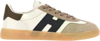 Hogan Low-Top Suede Overlay Sneakers
