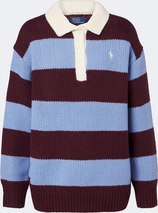 Polo Ralph Lauren Striped wool-blend polo sweater