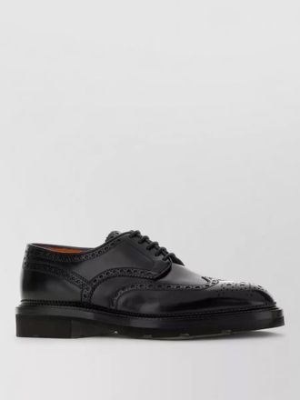 Santoni emil leather lace up brogues shoes