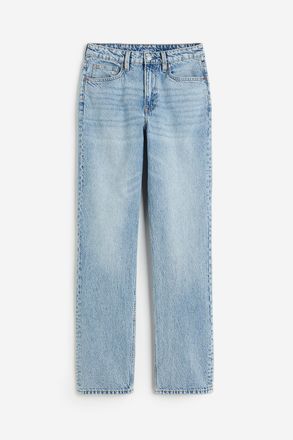 H&M Straight High Jeans - Blue