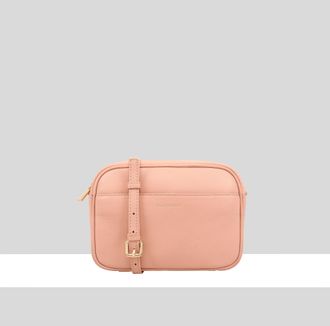 Paul Costelloe Womens Cooper Leather Cross Body Bag - Pink - One Size