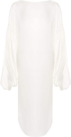 Khaite The Zelma midi dress - women - Silk - 4 - Neutrals