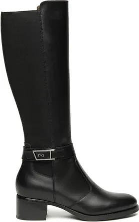Nero Giardini Block Heel Tall Boot in Black at Nordstrom, Size 10Us