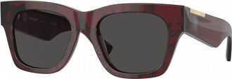 Burberry Womens BE4424-411587-52 BE4424 52 411587 Fashion Sunglasses - Red - One Size