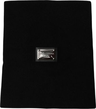 Dolce & Gabbana Nekwarmer Sjaal - unisex - Wintersjaals - Zwart - ONE Size - Nylon - Accessoires