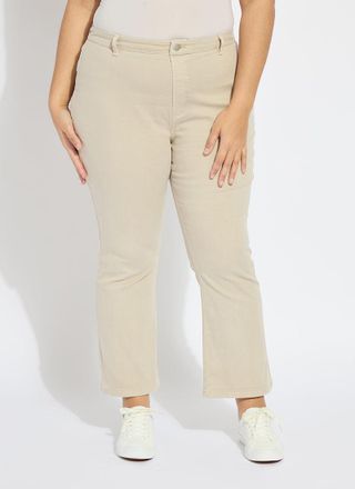 Lyss&eacute; Ankle Estelle Everyday Flare Denim Curvy (27 Inseam)