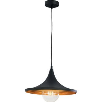 Netlighting BROADWAY Dome Pendant Ceiling Light Black 35x18.5cm | Size: 35x18.5 cm
