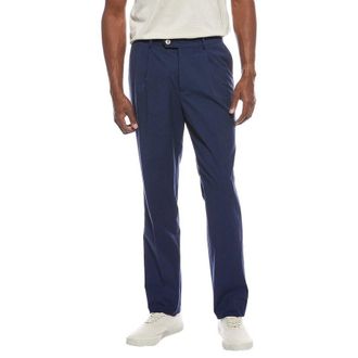 Brunello Cucinelli MenS Indigo Cotton Straight Leg Trousers, Size 34