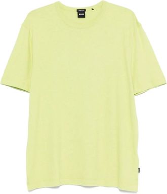 BOSS T-shirt in lino - Verde