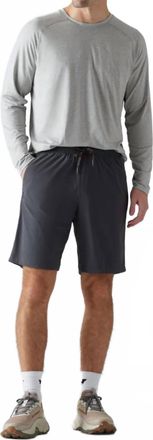 Rhone Pursuit Mid Rise Short In Asphalt