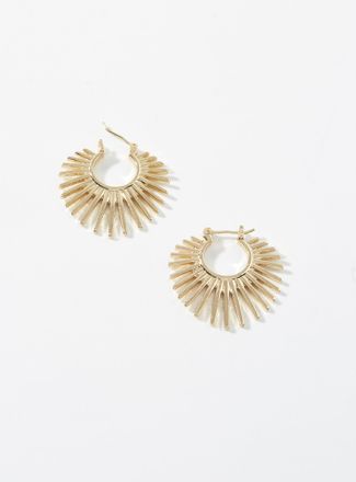 Simons Womens Sparkly sun earrings