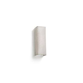 Netlighting Otton Rectangle Linen Up Down Wall Lamp Vertical 2 Light in Off-White