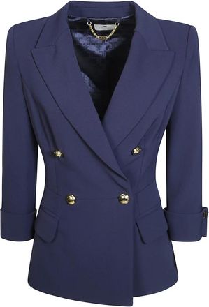 Elisabetta Franchi Blazers - Dames - Blazers - Blauw - S - Jassen