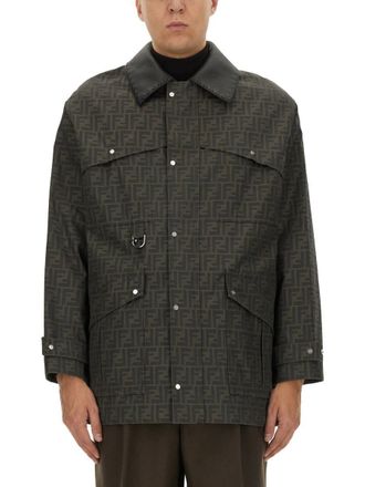 Fendi Blouson In Jacquard Ff