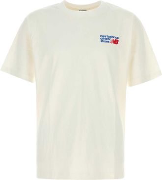 New Balance White Cotton T Shirt