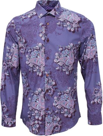 Lords of Harlech Norman Button-Up Shirt in Random Paisley Skipper at Nordstrom, Size Xx-Large