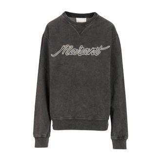 Isabel Marant Heren, Sweatshirts & Hoodies, Zwart, Maat: S Katoen
