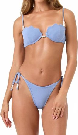 L*Space Lucia Bikini Bottom In Bitsty Chambray