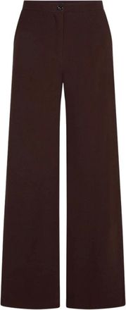 King Louie Peppa Pants Woven Crepe - Dames - Broeken - Bruin - Maat: XL Poliester