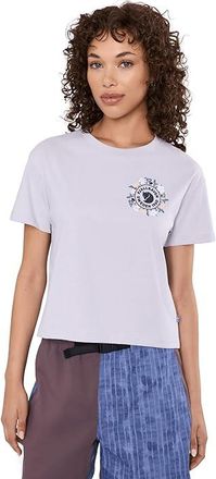 Fj&auml;llr&auml;ven FjA$?llblomster Logo T-Shirt Womens Workout Lavender Mist : XS, Cotton
